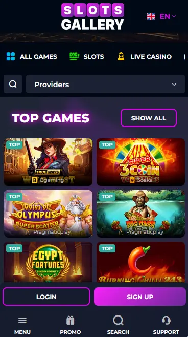Slots Gallery Casino app preview