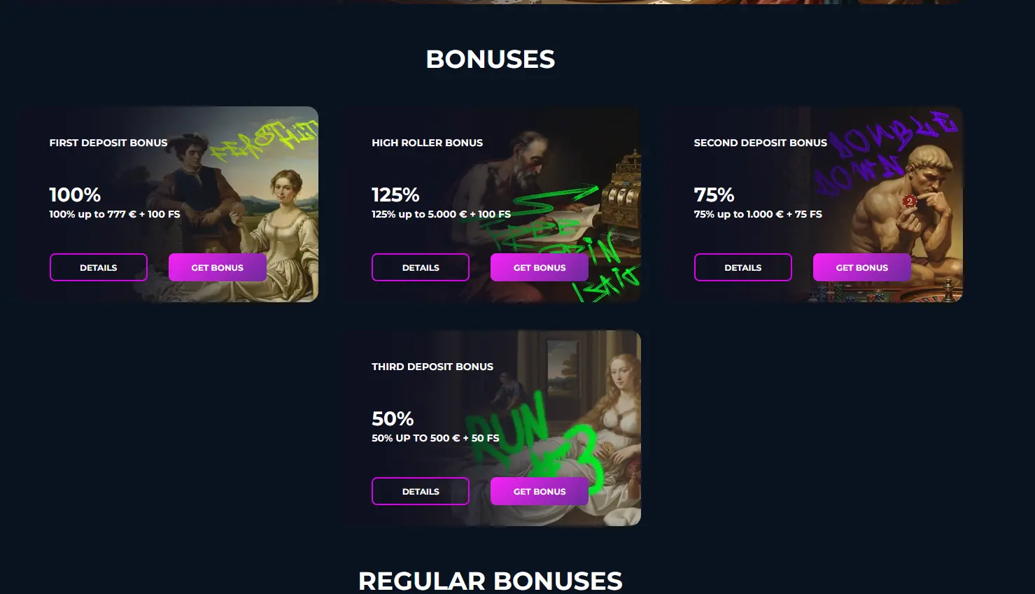 Slots Gallery Casino welcome bonus and promotions overview